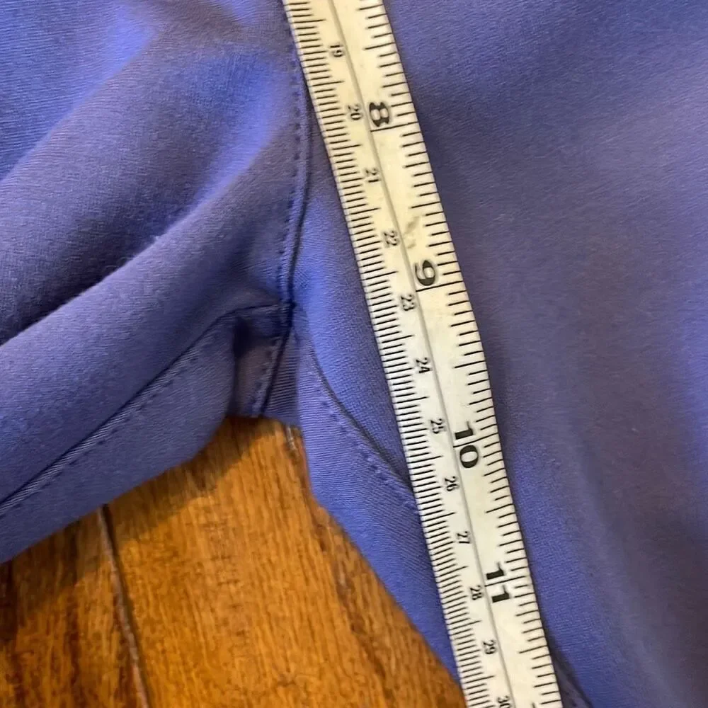 Betabrand stretch 2 pocket  dress yoga pants in blue Iris size large